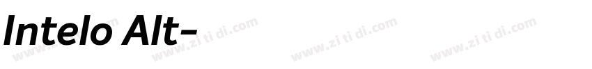 Intelo Alt字体转换